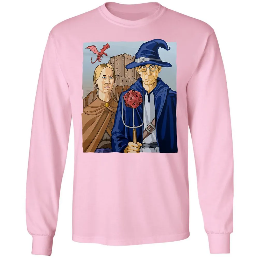 DnD Gothic Long Sleeve T-Shirt - Light Pink - 3