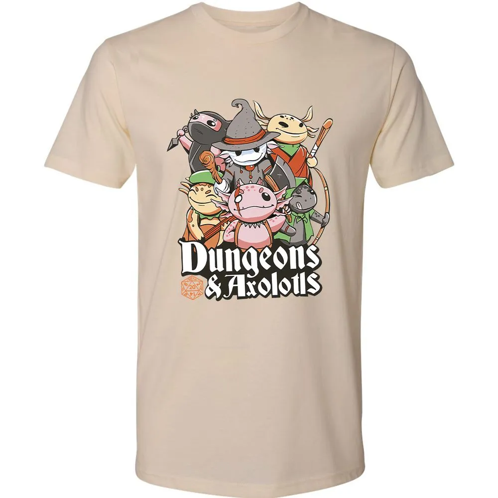 Dungeons And Axolotls Premium Unisex T-Shirt - Cream - 14