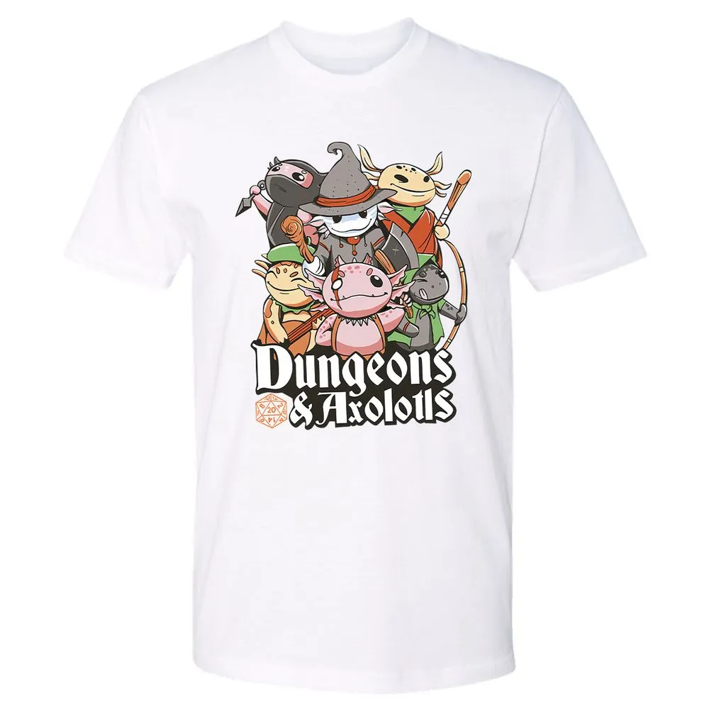 Dungeons And Axolotls Premium Unisex T-Shirt - White - 4