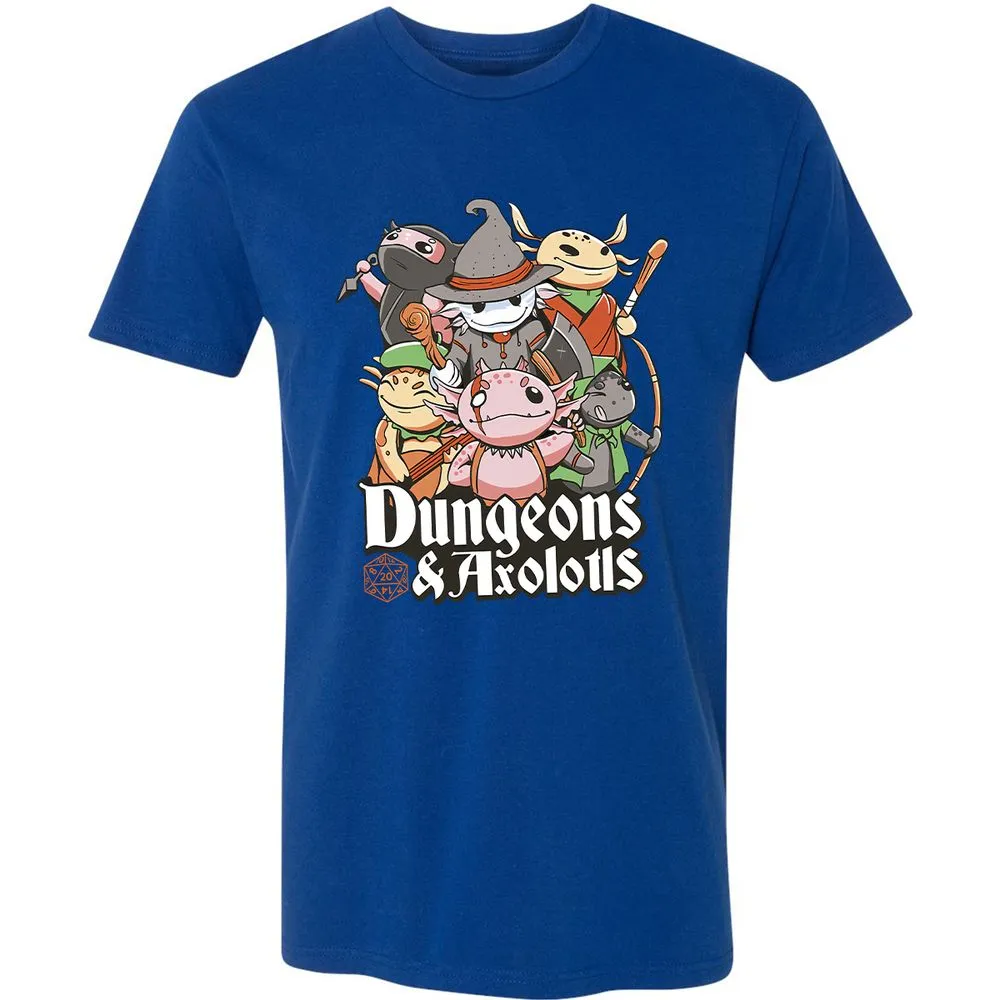 Dungeons And Axolotls Premium Unisex T-Shirt - Royal - 10