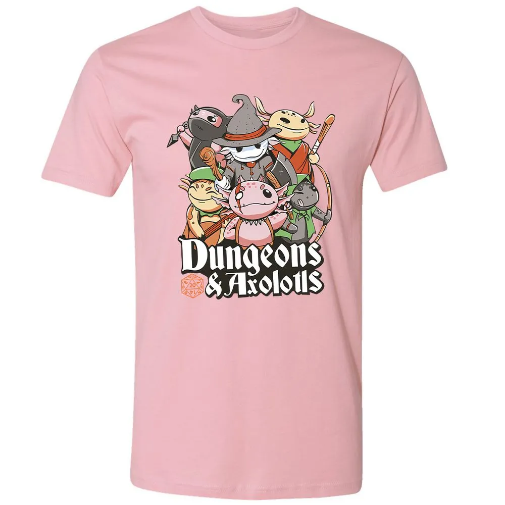 Dungeons And Axolotls Premium Unisex T-Shirt - Light Pink - 3