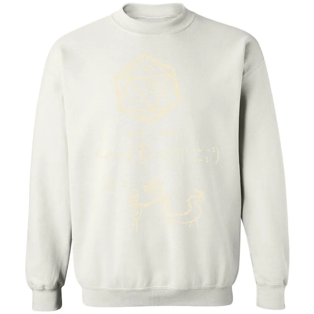 Science Of20 Sided Dice Classic Unisex Sweatshirt - White - 12