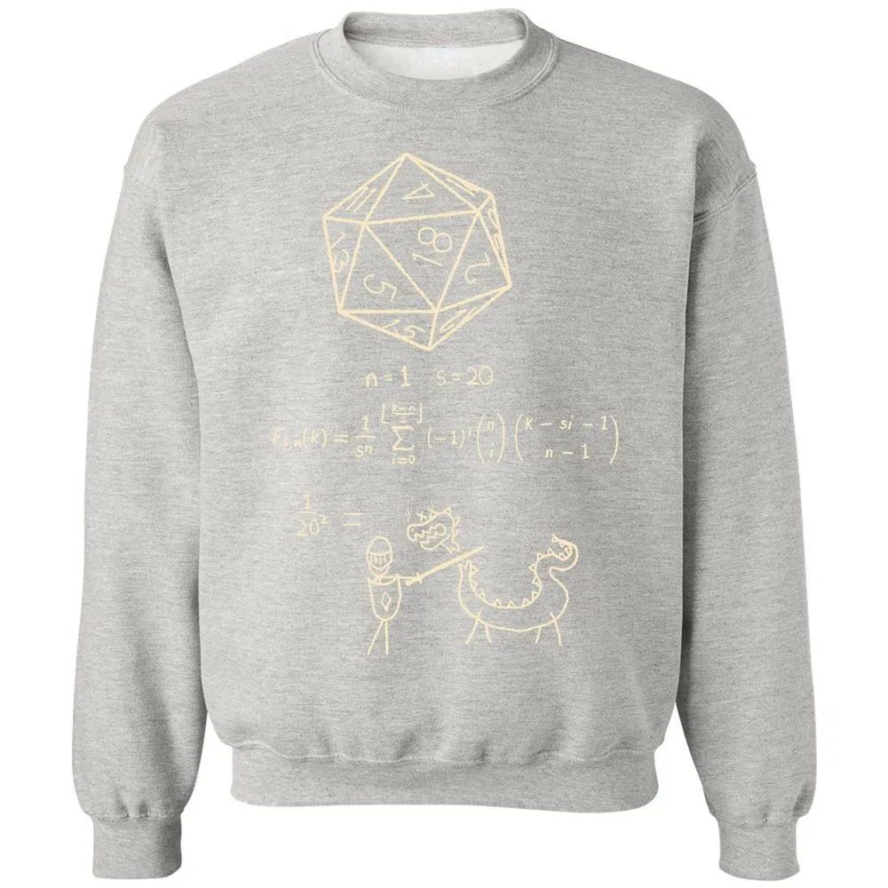 Science Of20 Sided Dice Classic Unisex Sweatshirt - Ash - 8
