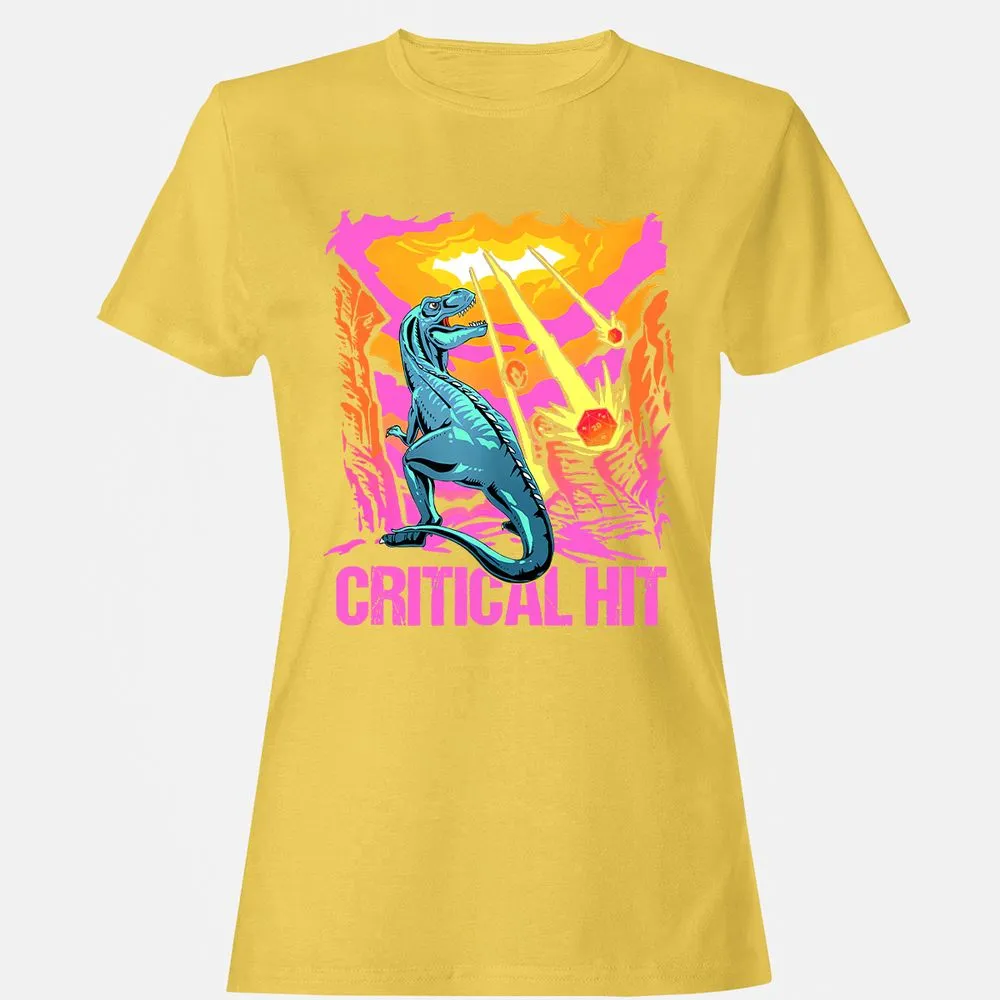 Dinosaur Critical Hit Women's T-Shirt - Daisy - 4