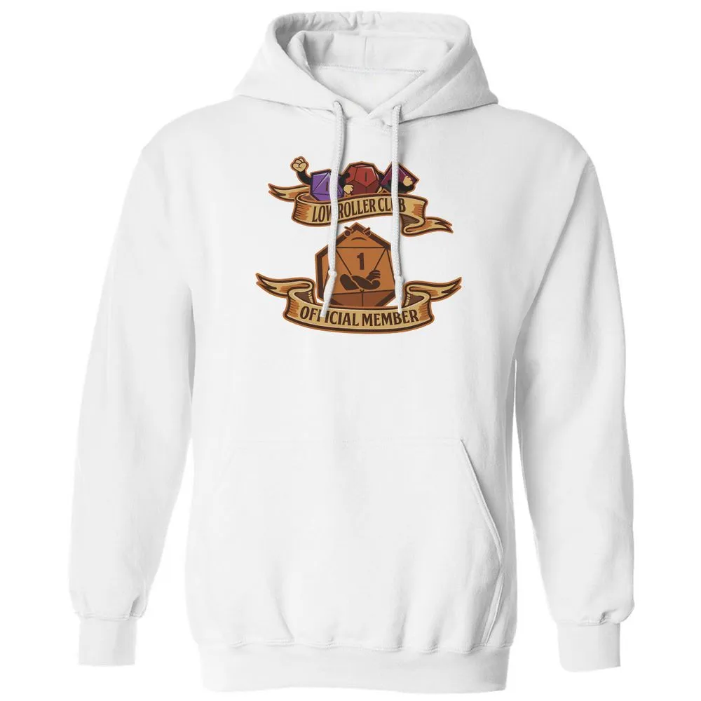 Low Roller Club Classic Unisex Hoodie - White - 11
