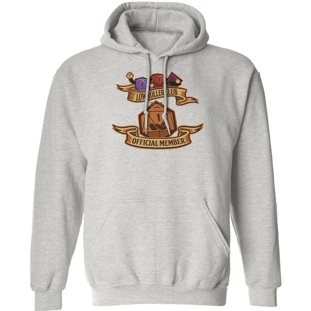 Low Roller Club Classic Unisex Hoodie - Ash - 8