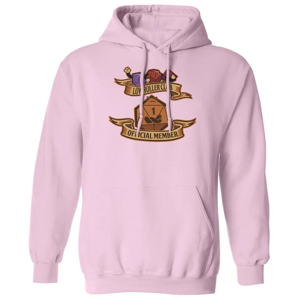 Low Roller Club Classic Unisex Hoodie - Light Pink - 3