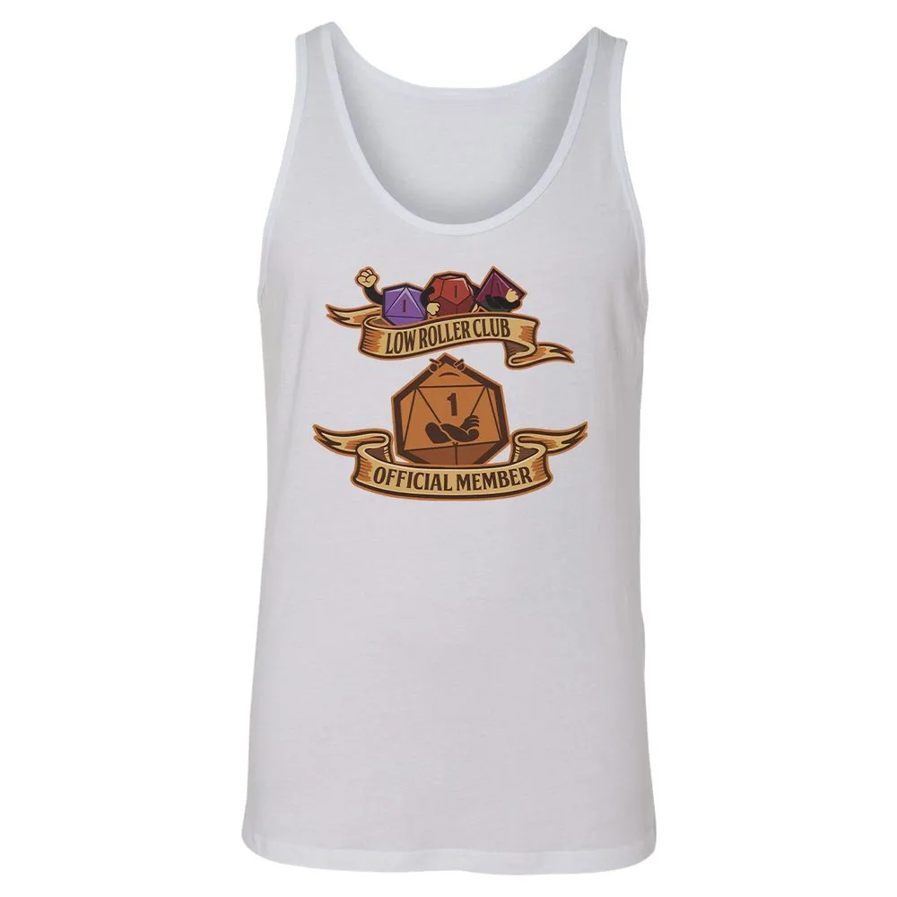 Low Roller Club Unisex Jersey Tank - White - 14