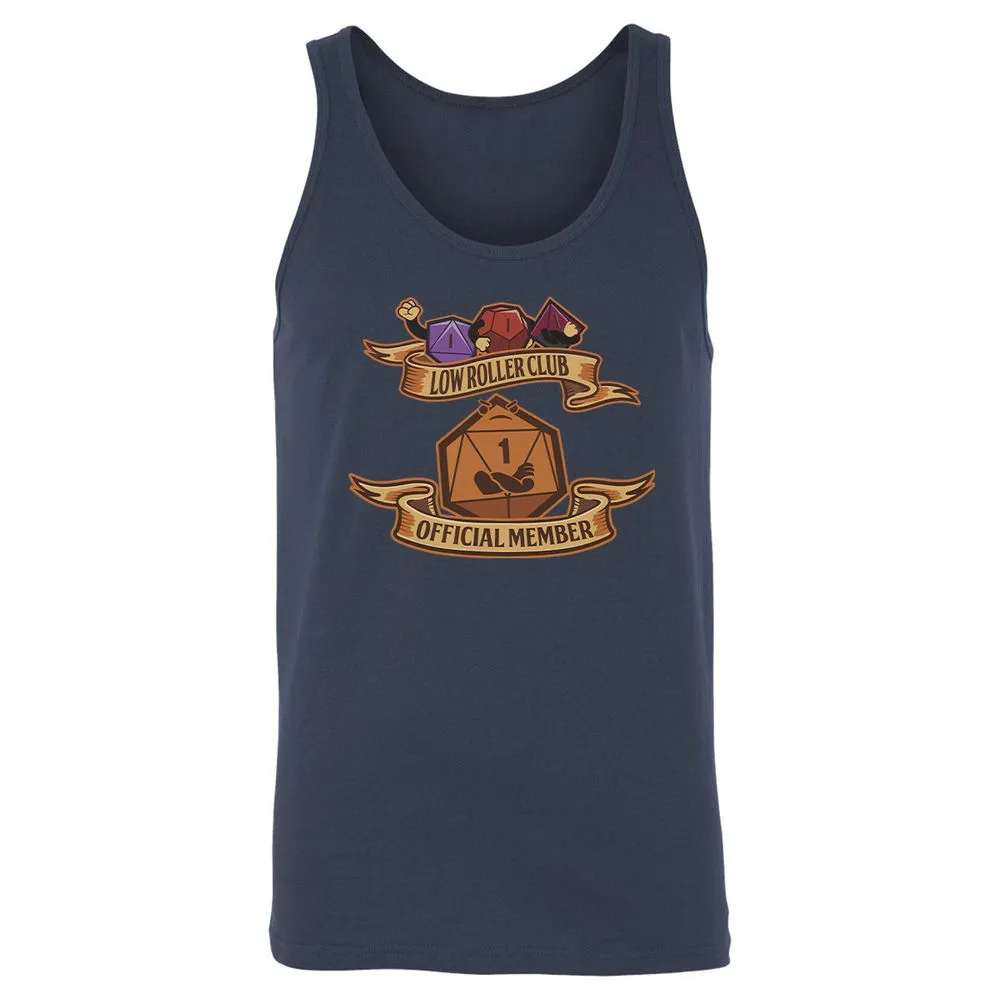 Low Roller Club Unisex Jersey Tank - Navy - 2
