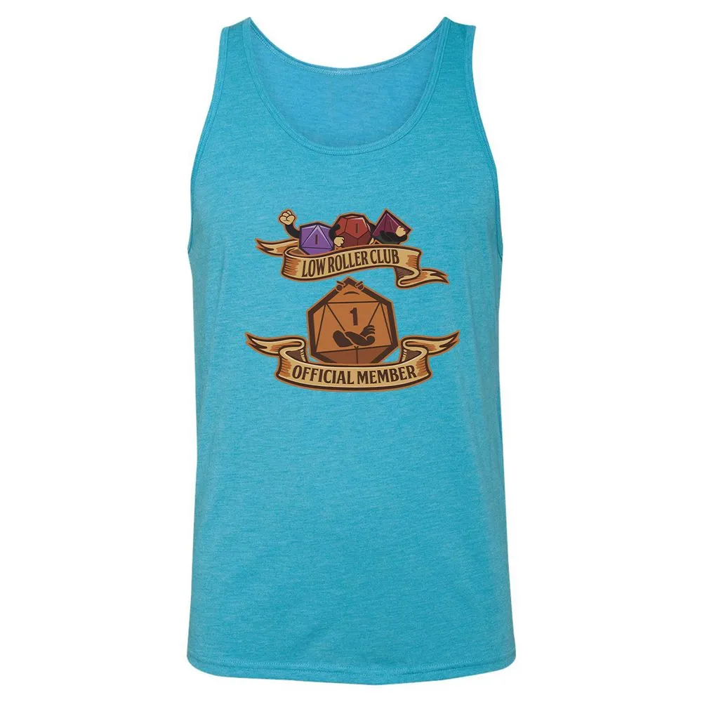 Low Roller Club Unisex Jersey Tank - Aqua Triblend - 3