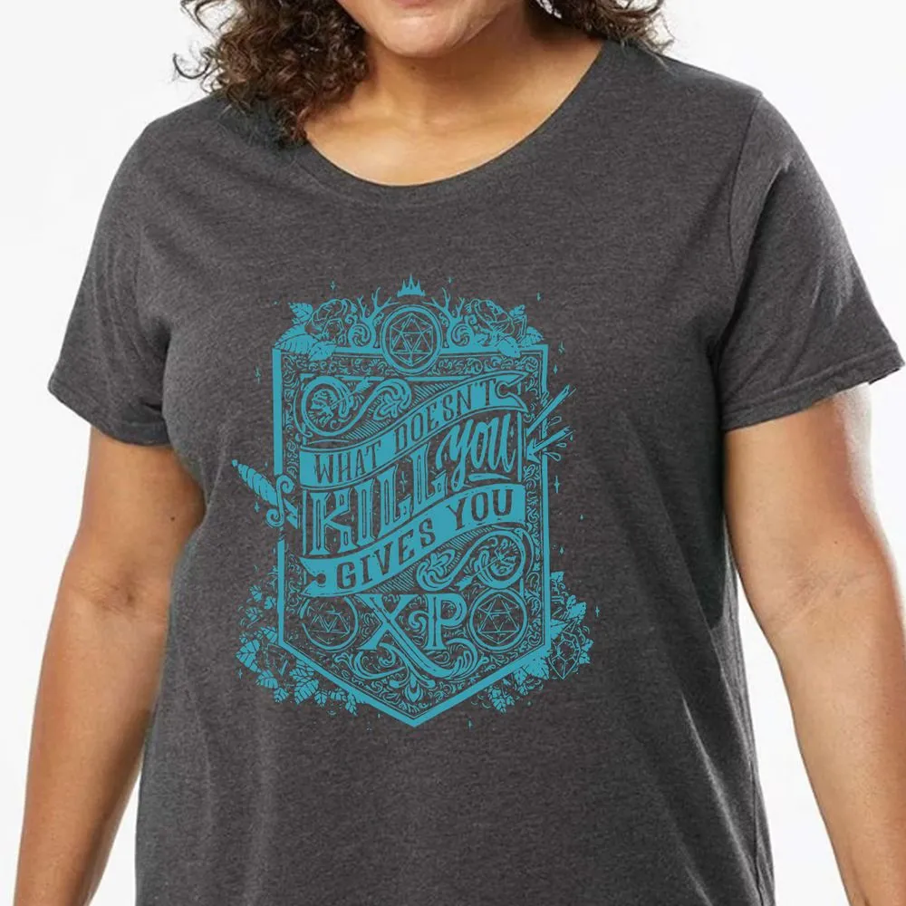 What Doesn't Kill You Gives You XP Ladies Curvy Jersey - model - 0