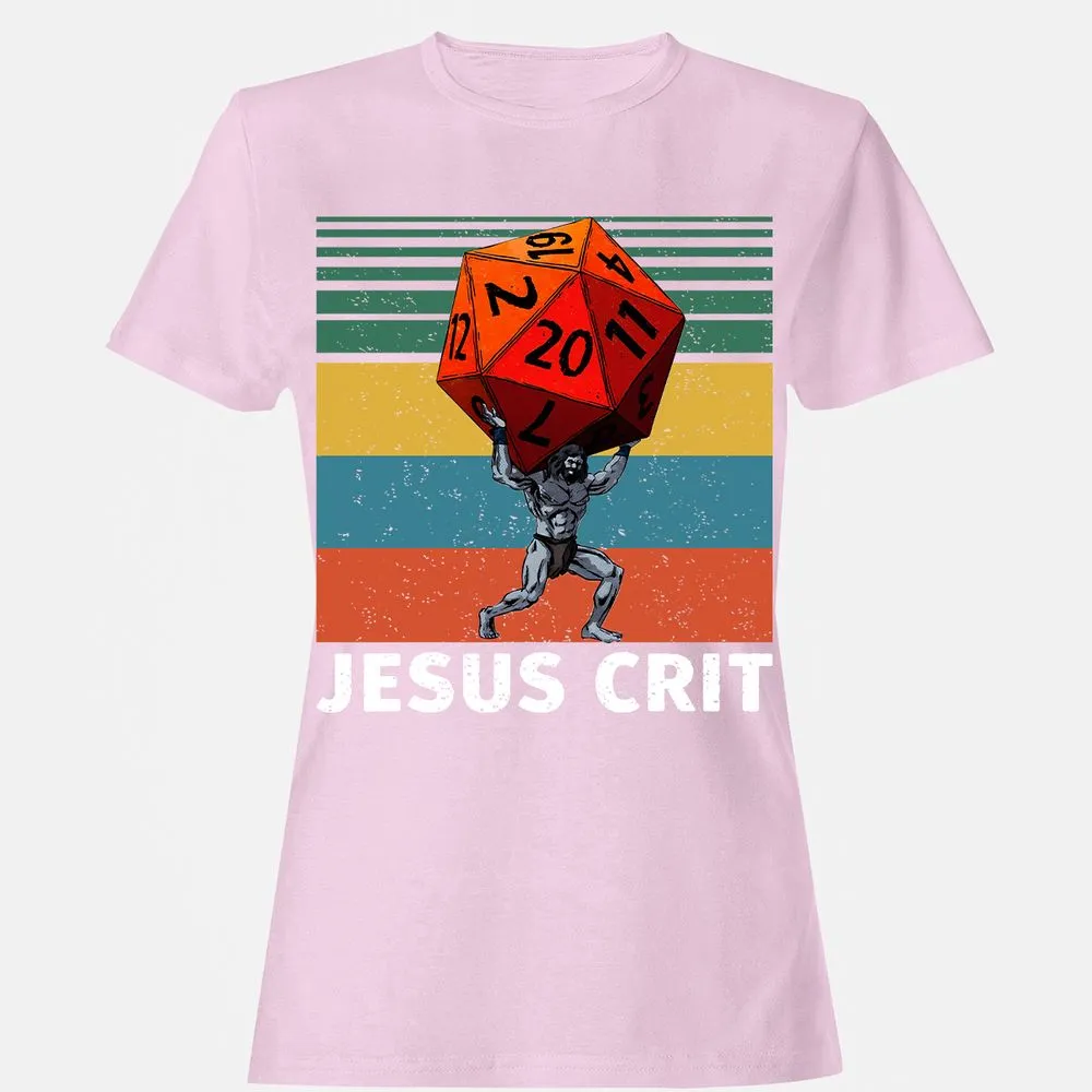 Jesus Crit Women's T-Shirt - Light Pink - 9