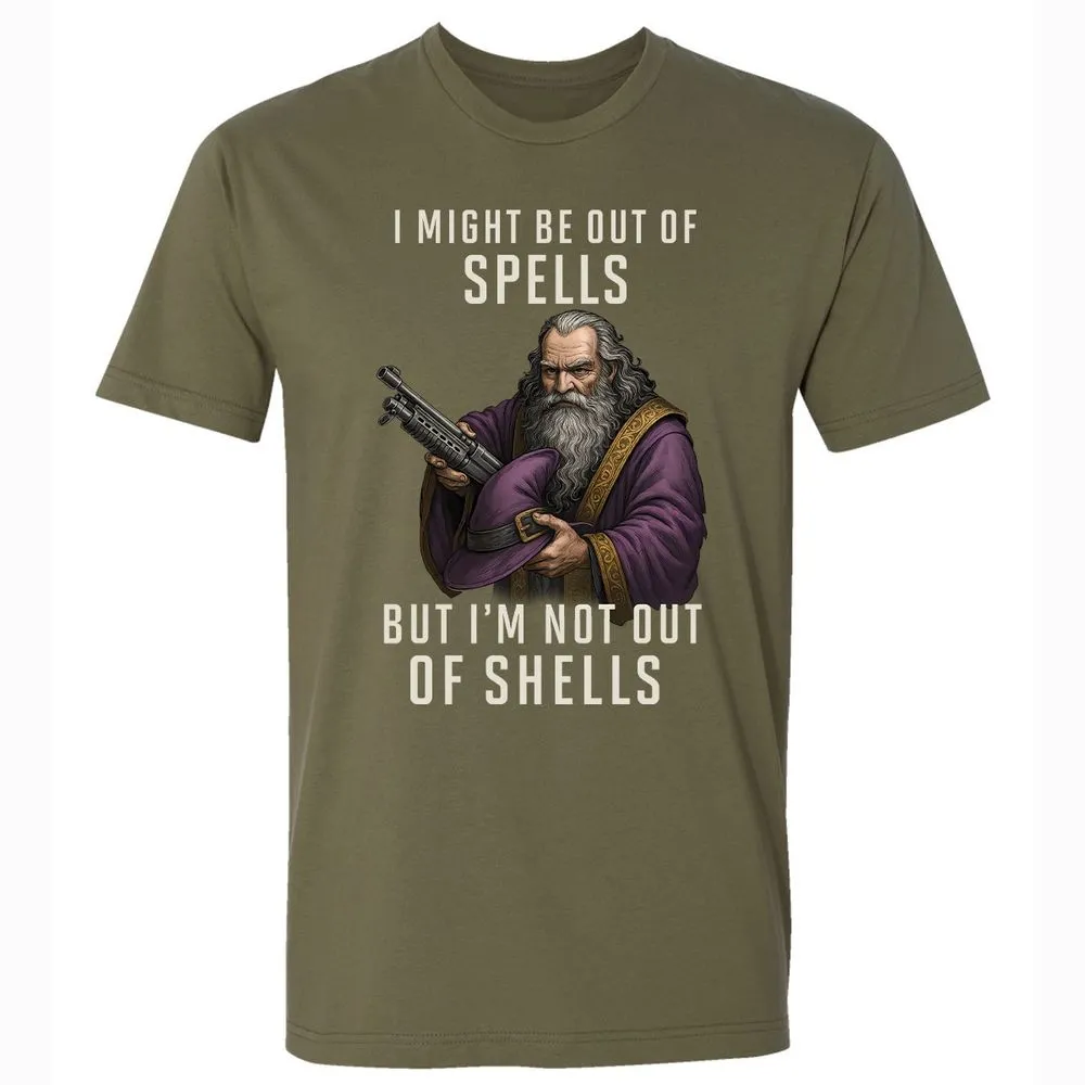 Not Out Of Shells Premium Unisex T-Shirt - Military Green - 5