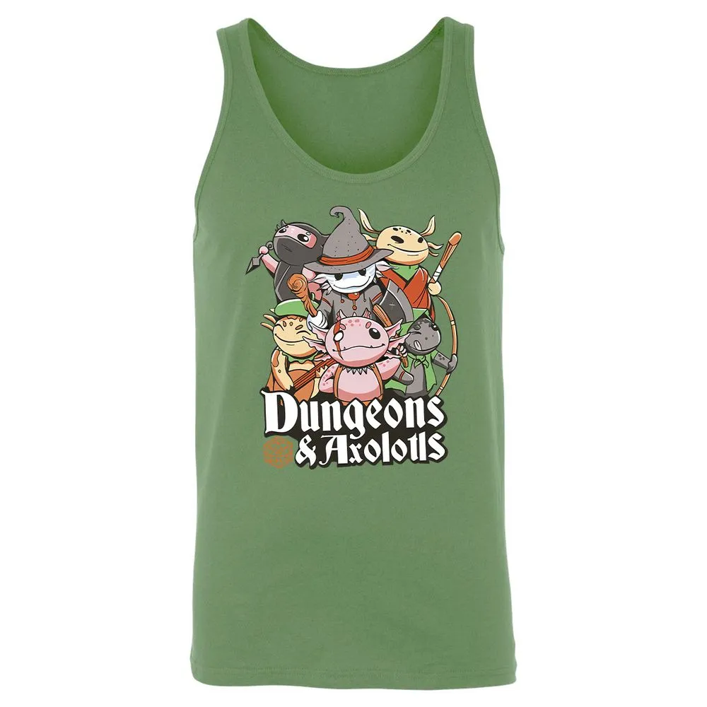 Dungeons And Axolotls Unisex Jersey Tank - Leaf - 10