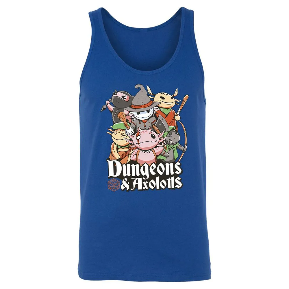 Dungeons And Axolotls Unisex Jersey Tank - True Royal - 13