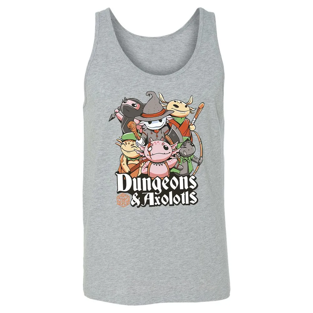 Dungeons And Axolotls Unisex Jersey Tank - Athletic Heather - 4