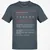 Frontend Developer Stats Classic Unisex T-Shirt - Charcoal - 3