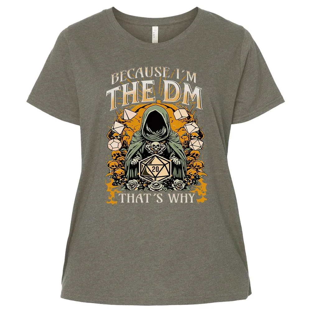 Because I'm DM That's Why Ladies Curvy Jersey - Bamboo Blackout - 2