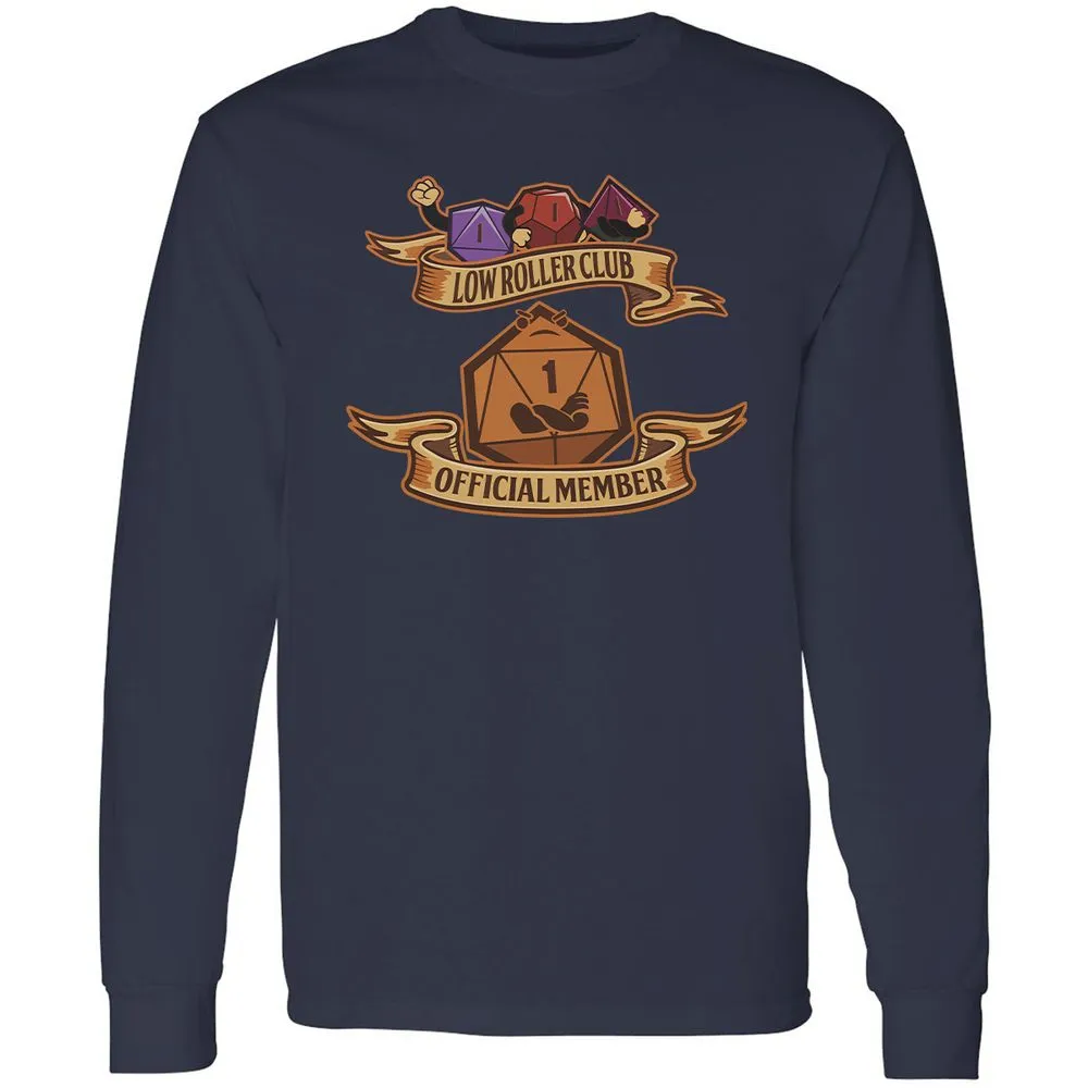 Low Roller Club Long Sleeve T-Shirt - Navy - 2