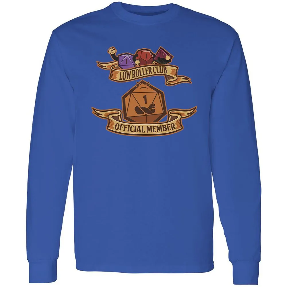 Low Roller Club Long Sleeve T-Shirt - Royal - 8