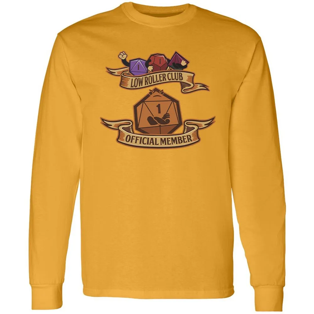 Low Roller Club Long Sleeve T-Shirt - Gold - 9