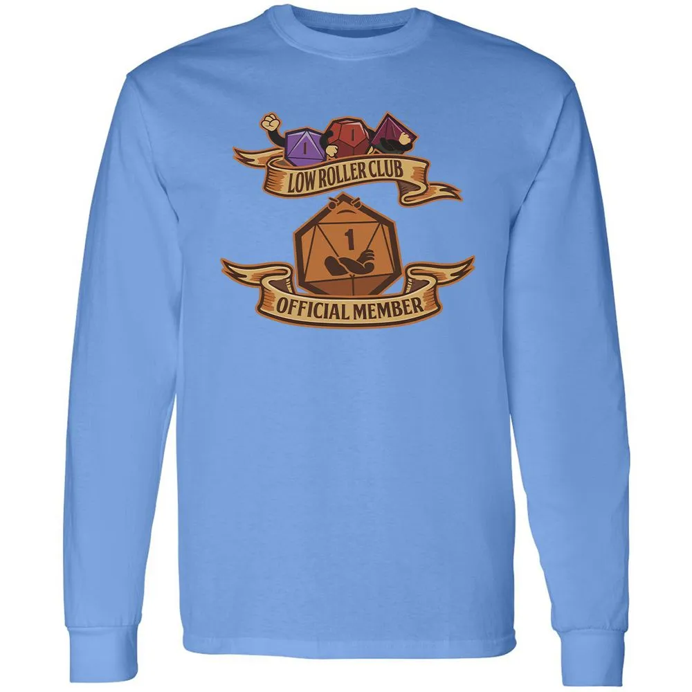 Low Roller Club Long Sleeve T-Shirt - Carolina Blue - 12