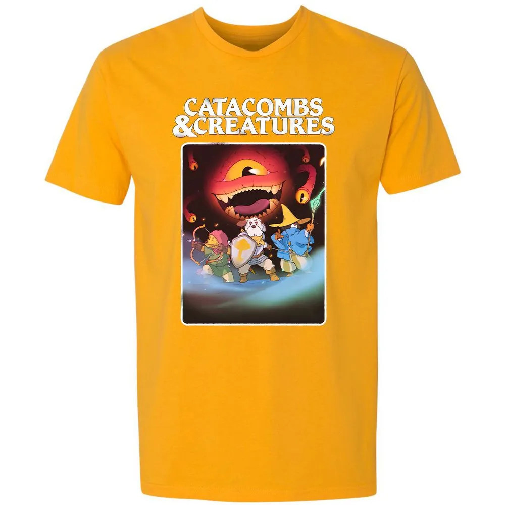 Catacombs & Creatures Premium Unisex T-Shirt - Gold - 12