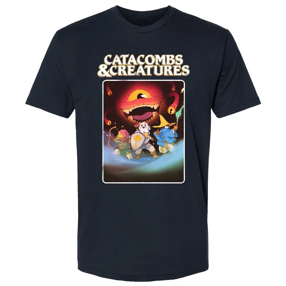 Catacombs & Creatures Premium Unisex T-Shirt - Midnight Navy - 2