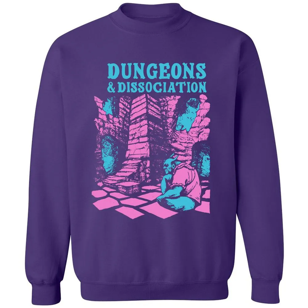 Dungeons And Dissociation Classic Unisex Sweatshirt - Purple - 6