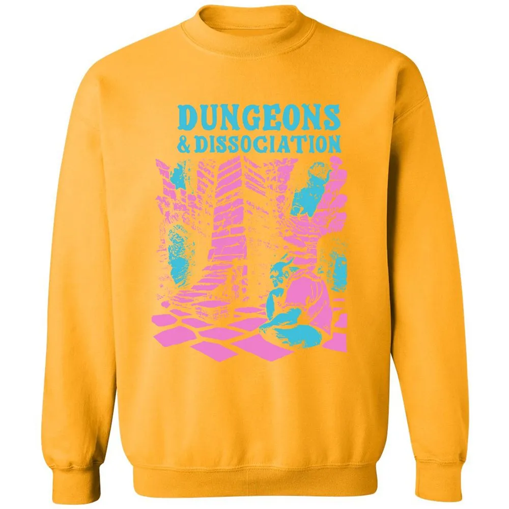 Dungeons And Dissociation Classic Unisex Sweatshirt - Gold - 11