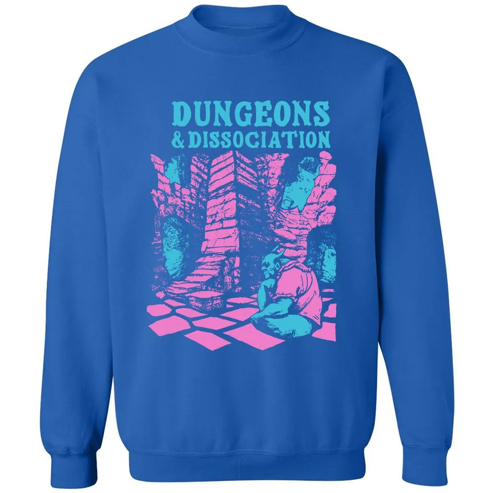 Dungeons And Dissociation Classic Unisex Sweatshirt - Royal - 9