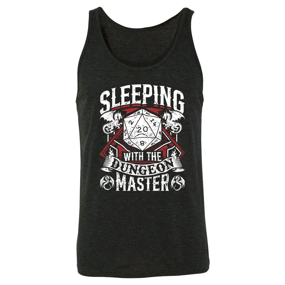Sleeping With The DM Unisex Jersey Tank - Charcoal Black Triblend - 5