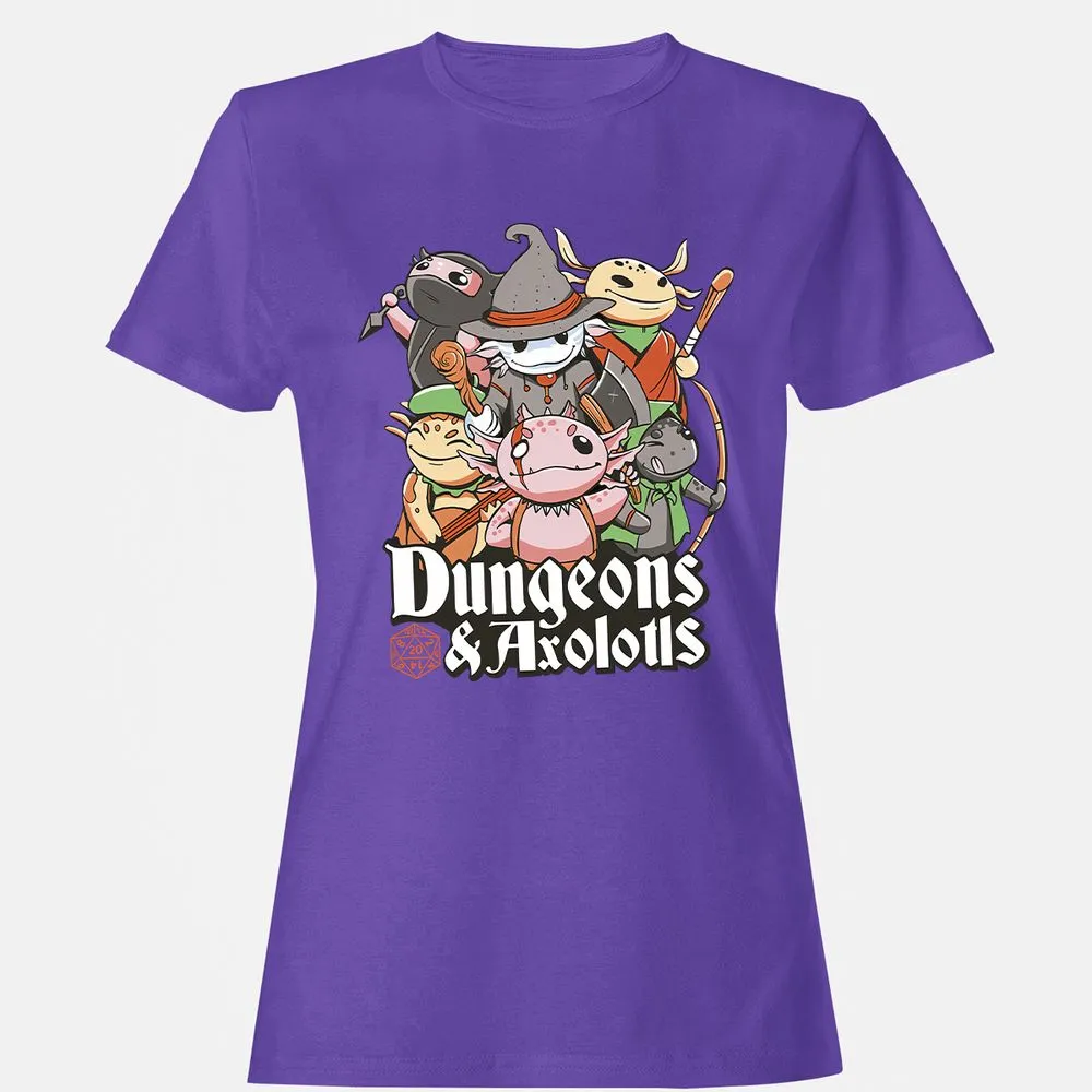 Dungeons And Axolotls Women's T-Shirt - Purple - 12