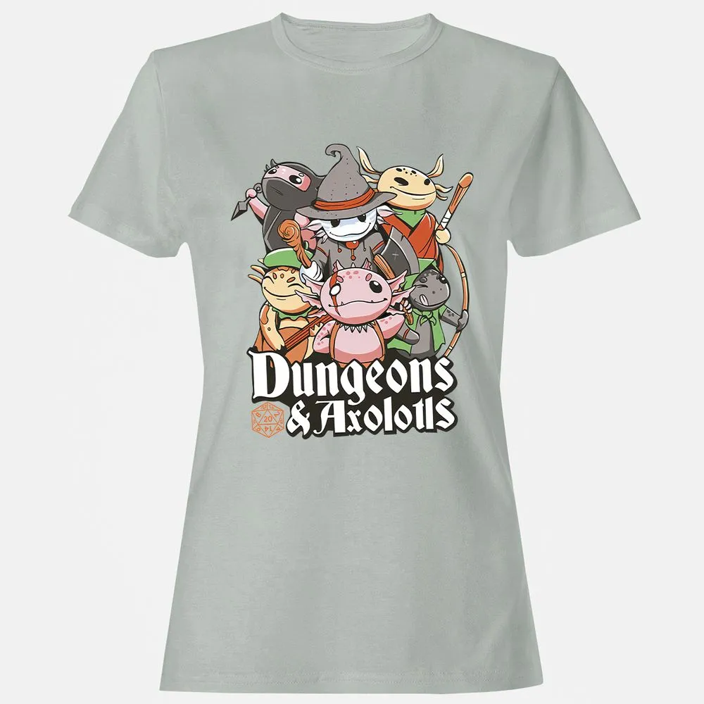 Dungeons And Axolotls Women's T-Shirt - Ash - 2