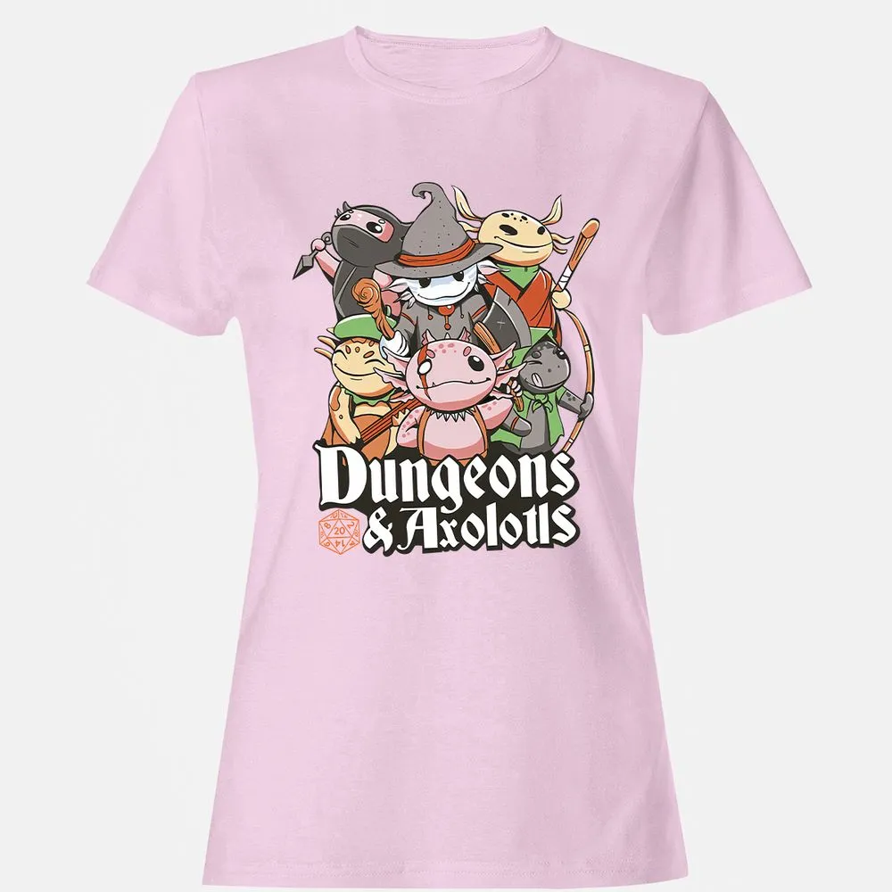Dungeons And Axolotls Women's T-Shirt - Light Pink - 9