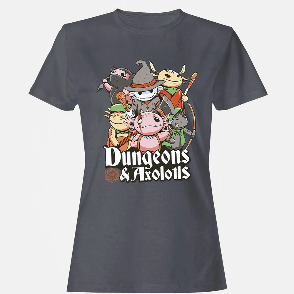 Dungeons And Axolotls Women's T-Shirt - Dark Heather - 5