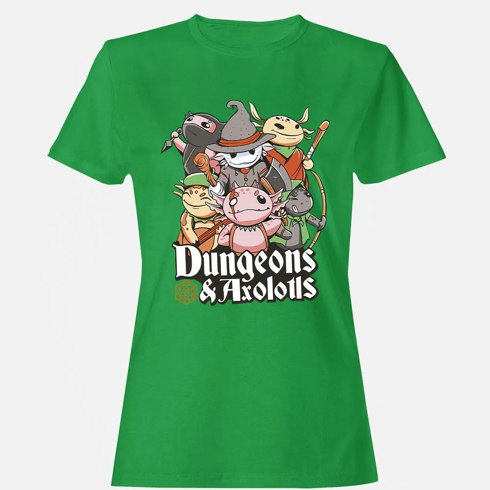Dungeons And Axolotls Women's T-Shirt - Irish Green - 7