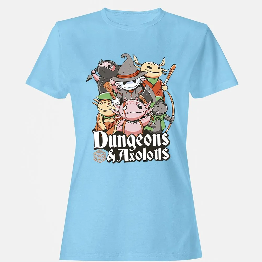 Dungeons And Axolotls Women's T-Shirt - Light Blue - 8