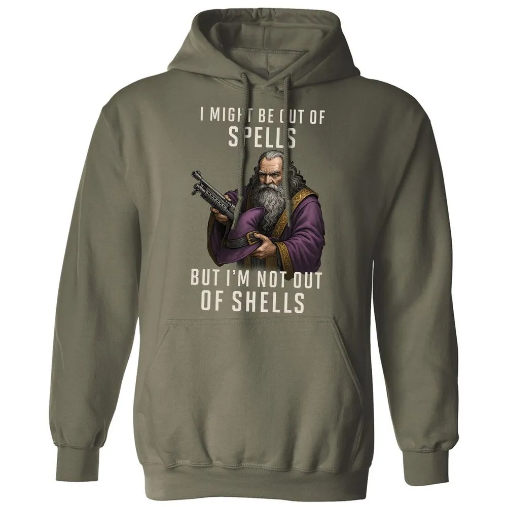 Not Out Of Shells Classic Unisex Hoodie - Military Green - 4