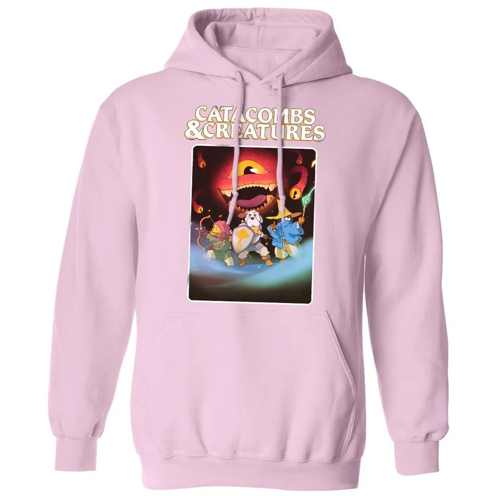 Catacombs & Creatures Classic Unisex Hoodie - Light Pink - 3