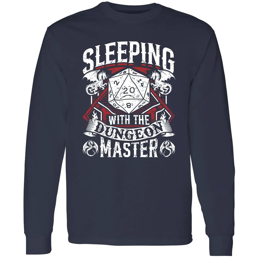 Sleeping With The DM Long Sleeve T-Shirt - Navy - 2