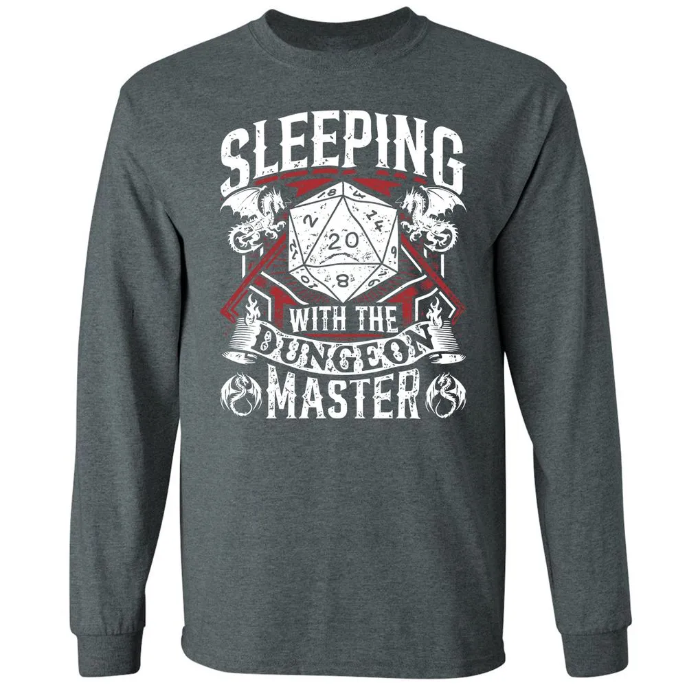 Sleeping With The DM Long Sleeve T-Shirt - Dark Heather - 15