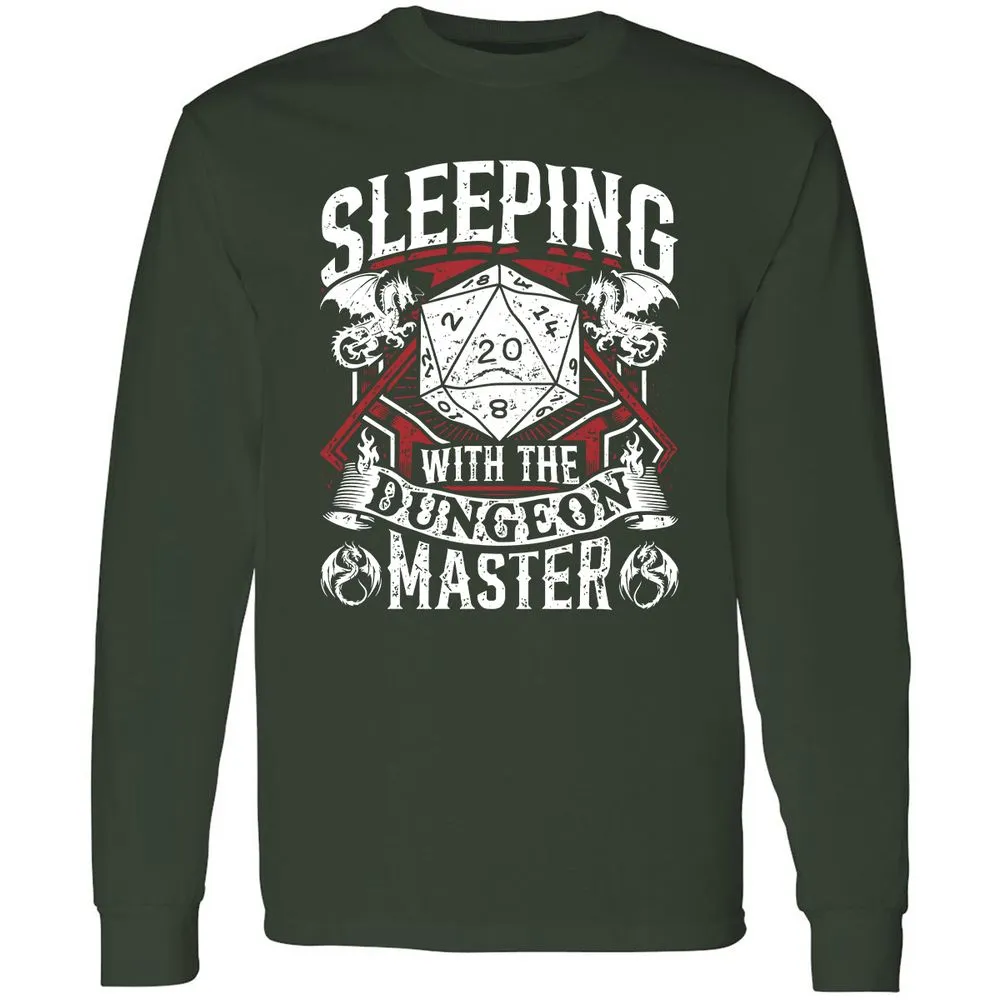 Sleeping With The DM Long Sleeve T-Shirt - Forest Green - 4