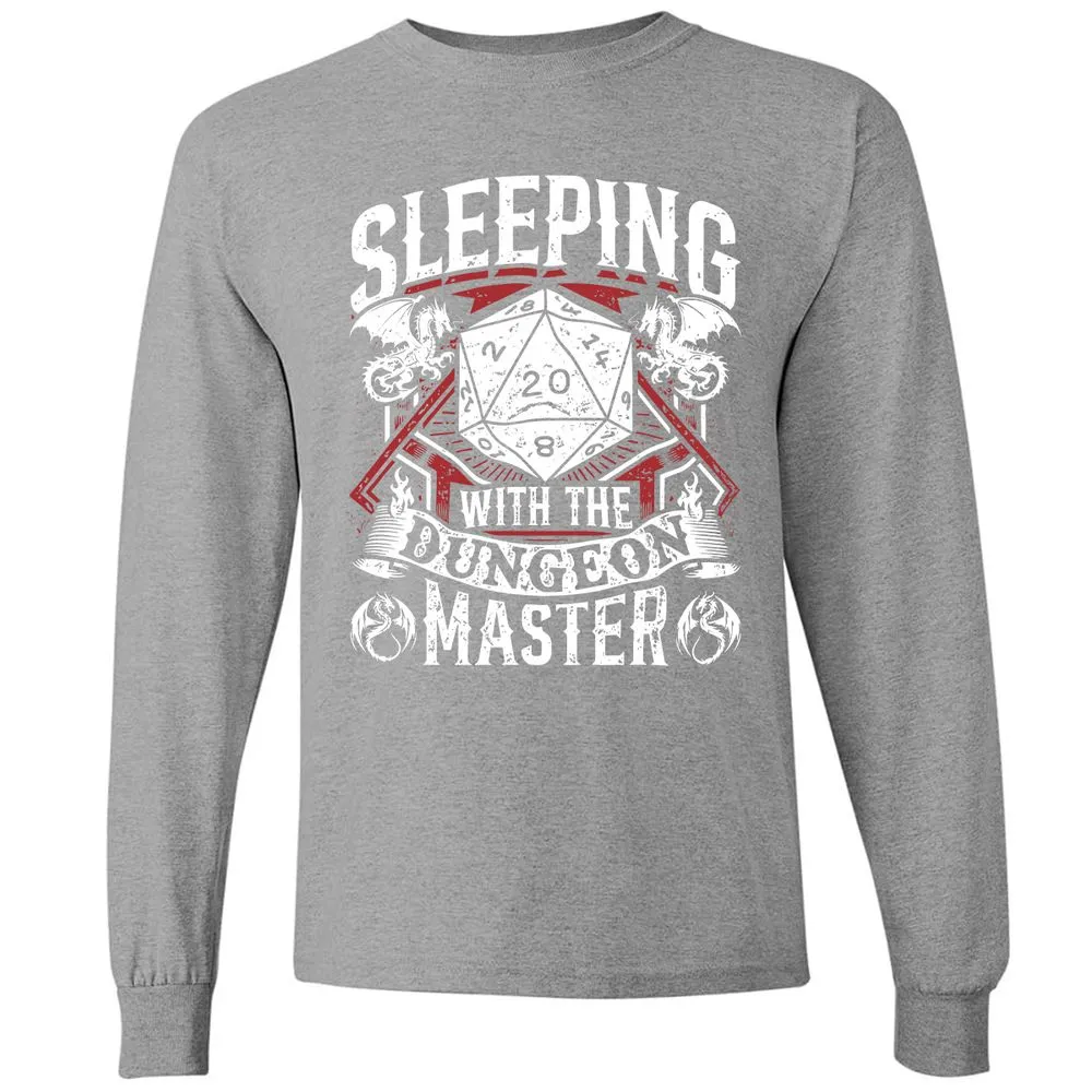 Sleeping With The DM Long Sleeve T-Shirt - Graphite Heather - 6