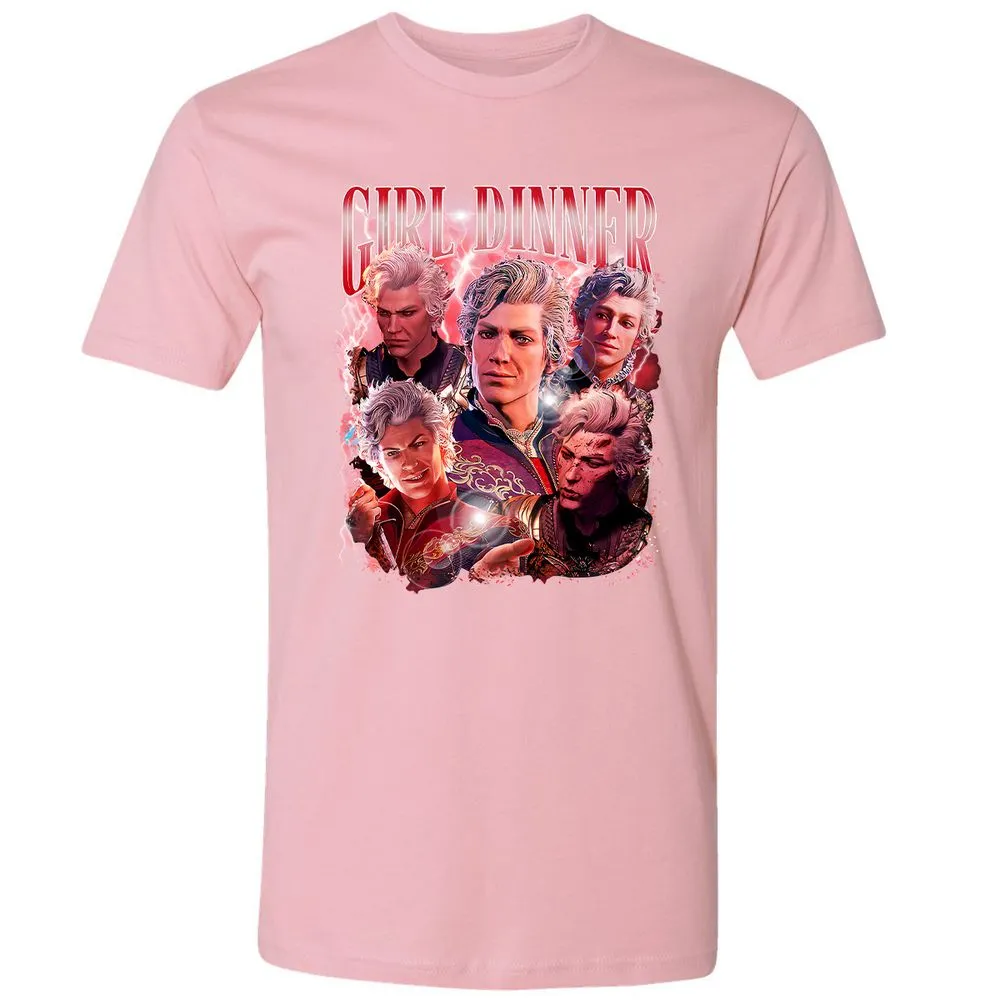 Astarion Girl Dinner Premium Unisex T-Shirt - Light Pink - 3