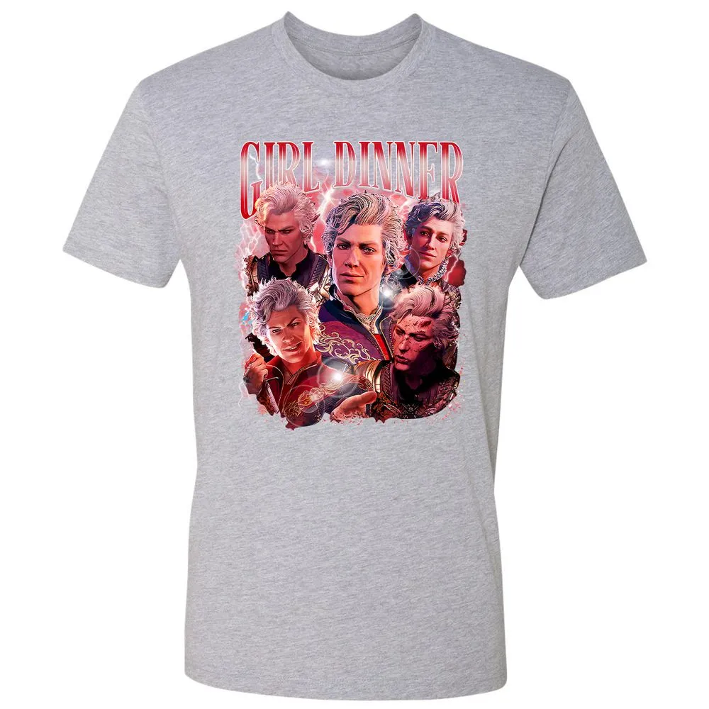 Astarion Girl Dinner Premium Unisex T-Shirt - Heather Grey - 9