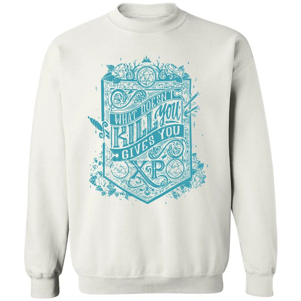 What Doesn't Kill You Gives You XP Classic Unisex Sweatshirt - White - 12