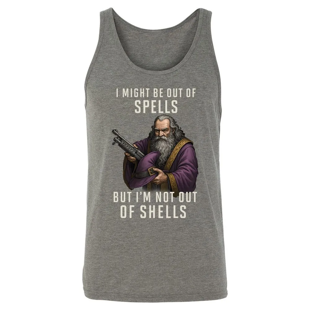 Not Out Of Shells Unisex Jersey Tank - Grey Triblend - 8