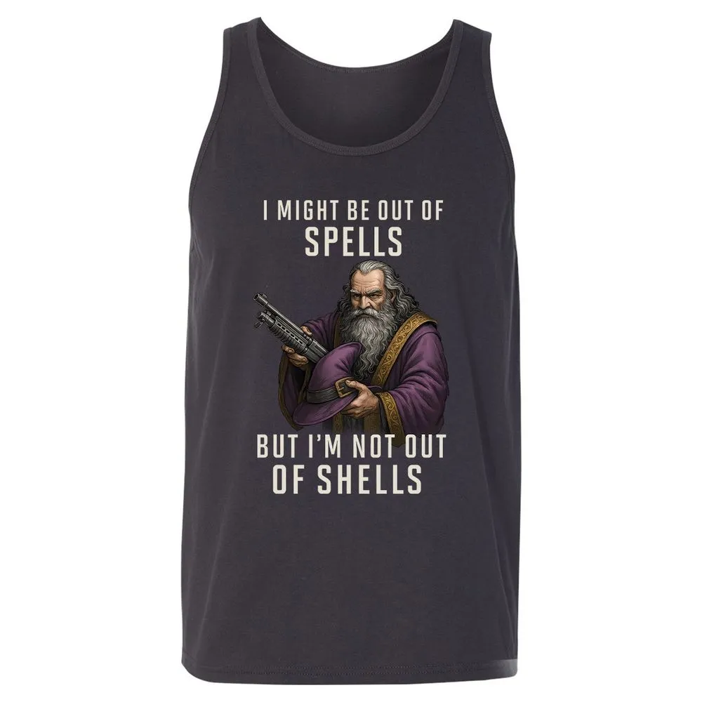 Not Out Of Shells Unisex Jersey Tank - Dark Grey - 7