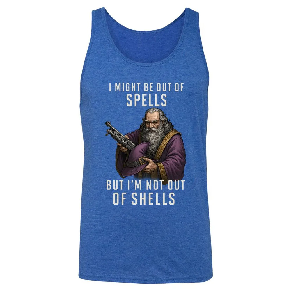 Not Out Of Shells Unisex Jersey Tank - True Royal Triblend - 12